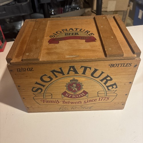 Strohs signature beer crate - beer,