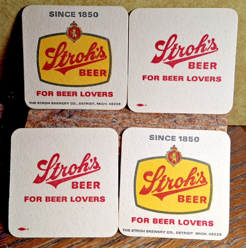 Stroh beer coaster 4 - beer, ...