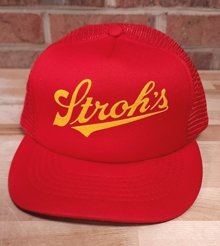 Strohs beer snapback red - strohs,