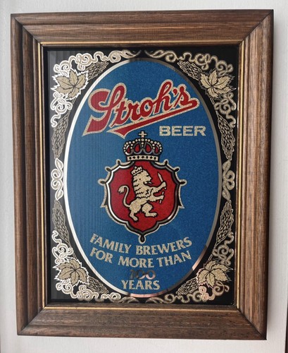 Stroh beer breweriana mirror - beer,