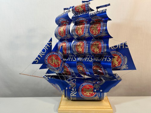 Stroh beer can ship - stroh's,