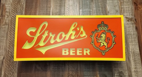 Vintage 80s strohs beer - vintage,