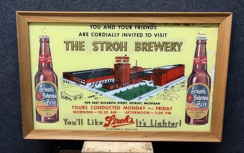 Vtg 1950s stroh brewery - vtg, tour
