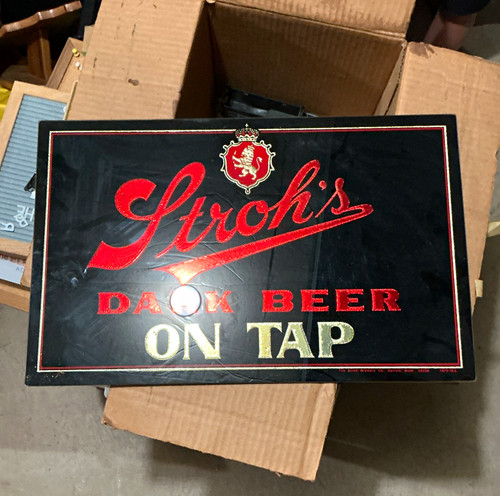 Stroh dark beer tap - stroh's,