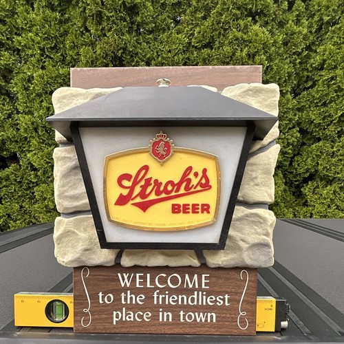 Vintage metal beer sign - metal,