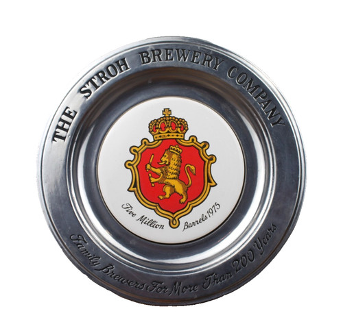Stroh brewery pewter - stroh's,