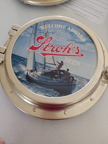Stroh ship porthole welcome - stroh's,