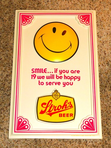 1970s stroh beer - stroh's, formed