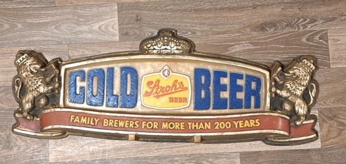 Vintage stroh cold beer - vintage, "cold
